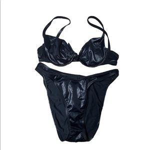 Black Vintage High Waisted Bikini